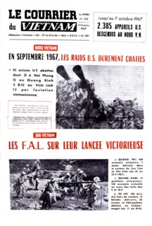 Guerre du Vietnam. Journal "Le courrier du Vietnam", 1967