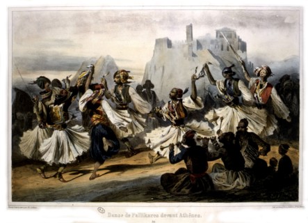 Palikares dancing in Athens