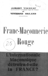Cover of the book: 'Will communist Free Masonry destroy France?