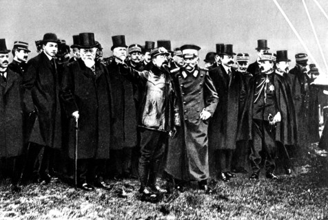 The King of Serbia on the airfield in Bois d'Arcy