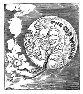 "The Balkans as an Explosives Magazine". Cartoon taken from the newspaper Minneapolis