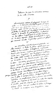 Register of grievances written by Robespierre