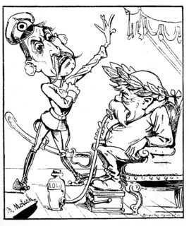 Caricature of B. Moloch in the "Illustrated Daily". Bismarck's 80th birthday