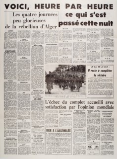 The newspaper 'L'Humanité', April 26, 1961