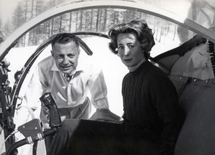 Gianni Agnelli with his sister Cristiana Brandolini