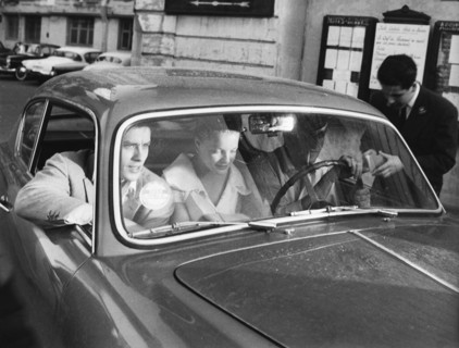 Alain Delon et Romy Schneider , 1962