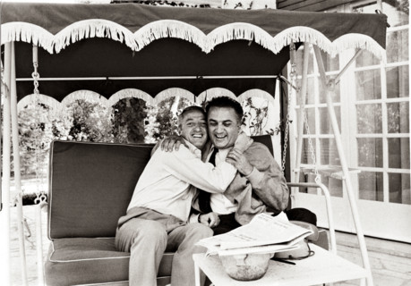 Benno Graziani et Federico Fellini, 1965