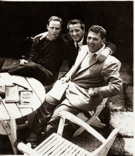 Marlon Brando, Benno Graziani, Irwin Shaw
