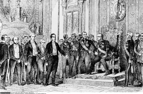 Délégation "Paulskirche" à Francfort, 1848