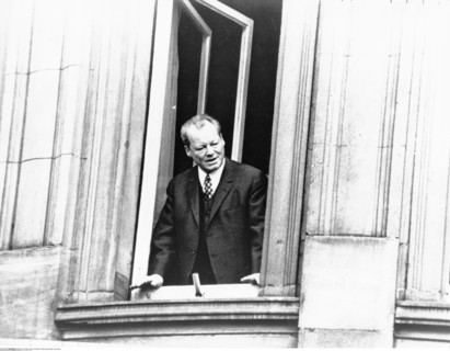 Willy Brandt en Allemagne, à Erfurt, 1970
