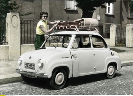 La Goggomobil, fabriquée par la société Glas