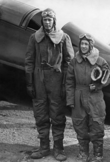 Charles Lindbergh et sa femme, 1932