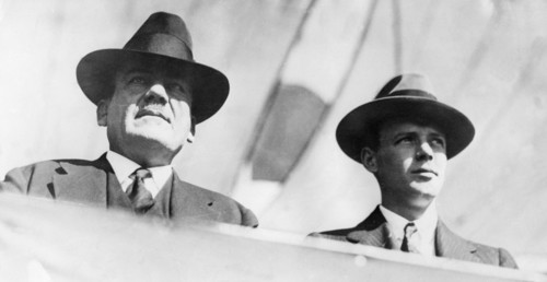 Charles Lindbergh et Plutarco Elías Calles, 1928