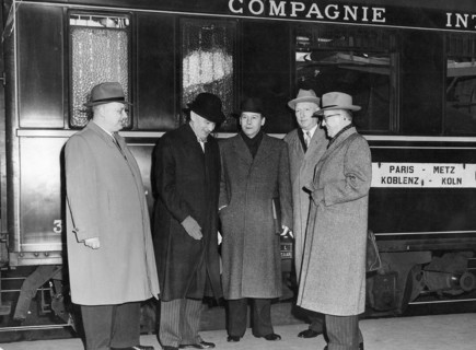 Délégation allemande participant au plan Schuman, 20 mars 1951