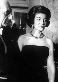 Maria Callas lors du Festival de télévision de Monte Carlo en 1962