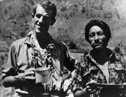 Sir Edmund Hillary et son sherpa Tensing Norgay en 1953