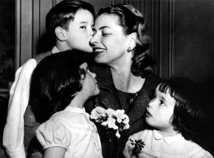 Ingrid Bergman et ses enfants