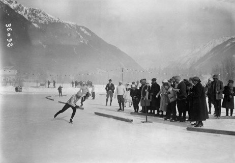 Patinage sur glace en 1924