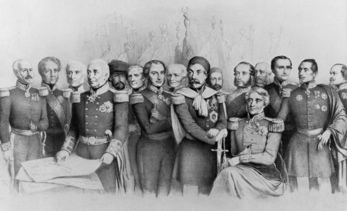 Guerre de Crimée : Officiers des Etats alliés