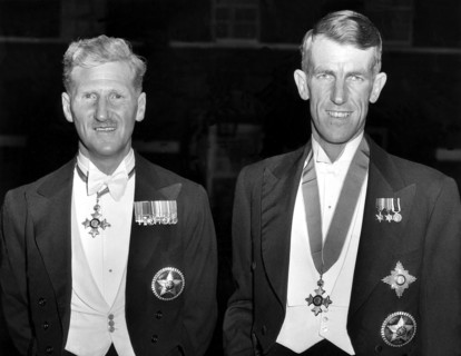 Sir Edmund Hillary et Sir John Hunt, 16 juillet 1953