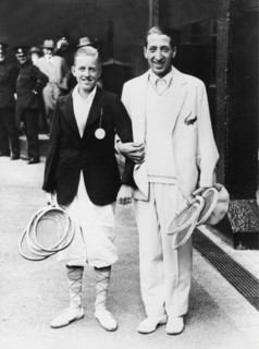 Jean René Lacoste et S.B. Wood junior à Wimbledon
