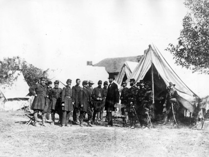 Visite d'Abraham Lincoln à McClellan