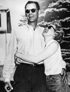 Arthur Miller et sa femme Marilyn Monroe