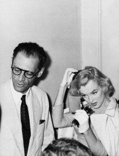 Arthur Miller et sa femme Marilyn Monroe