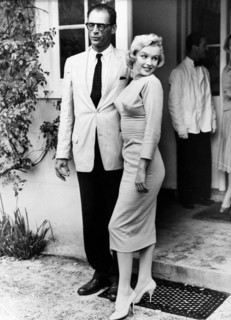 Arthur Miller et sa femme Marilyn Monroe