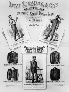 Publicité Levi Strauss, 1880