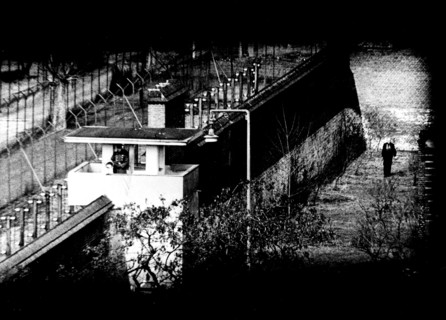Albert Speer dans la cour de la prison Spandau