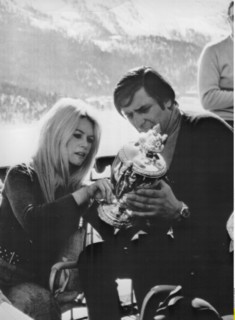 Gunter Sachs et sa femme Brigitte Bardot