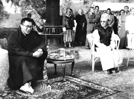 Le Dalai Lama chez le Maharaja du Sikkim