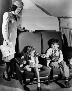 Hôtesse de l'air et des enfants