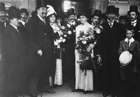 Robert Peary Robert Edwin Peary - mit Ehefrau und Kindern in Paris
