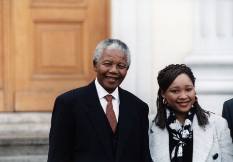 Nelson Mandela et sa fille Zinzi Mandela-Hlongwane