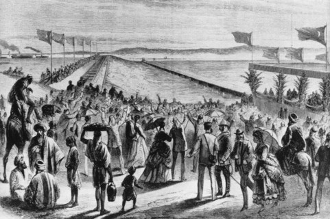 Mise en eau du canal de Suez