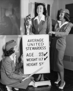Hôtesses de l'air et les mensurations idéales