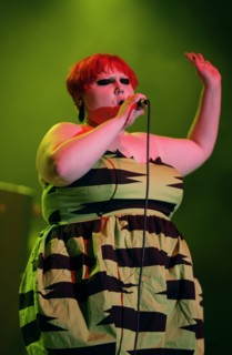 Gossip - Musikgruppe, Punkrock, USA - Saengerin Beth Ditto; Auftritt, Palladium, Koeln - 18.11.2009