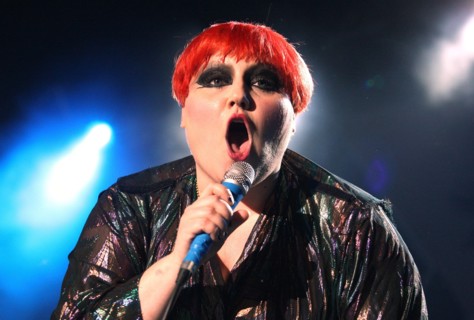Gossip - Musikgruppe, Punkrock, USA - Saengerin Beth Ditto, Auftritt, Columbiahalle, Berlin - 26.11