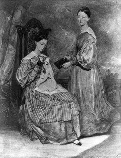 Nightingale, Florence - Krankenschwester, GB/ mit ihrer Schwester Parthenope, Gemaelde