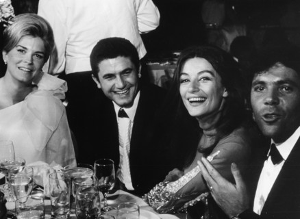 Candice Bergen, Claude Lelouch, Anouk Aime et Pierre Barough