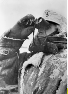 Soldat allemand sur le front de l'Est