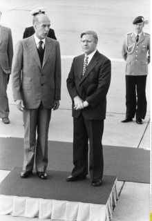 Valéry Giscard d'Estaing et Helmut Schmidt