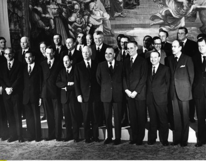 Pompidou, Georges - Staatspraesident, Frankreich/ (5.v.r.)