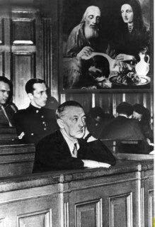 Hans van Meegeren, Kunstf„lscher, NL, vor Gericht, Amsterdam 1947