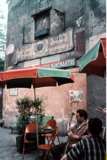 Terrasse de café à Montmartre