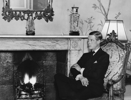 Le prince de Galles, futur roi Edouard VIII d'Angleterre