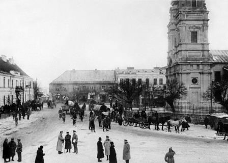 1. Weltkrieg, deutsche Besatzung von Russisch - Polen: Ansicht der Stadt Mlawa
