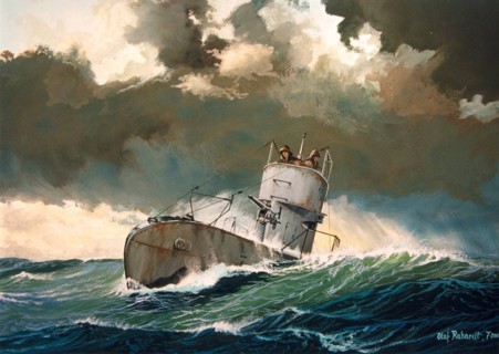 Sous-marin U-28 autro-hongrois en Méditerranée en 1917